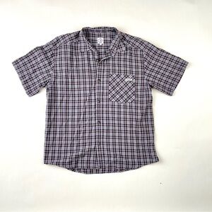 Polar skate co Men's Plaid Short Sleeve Shirt